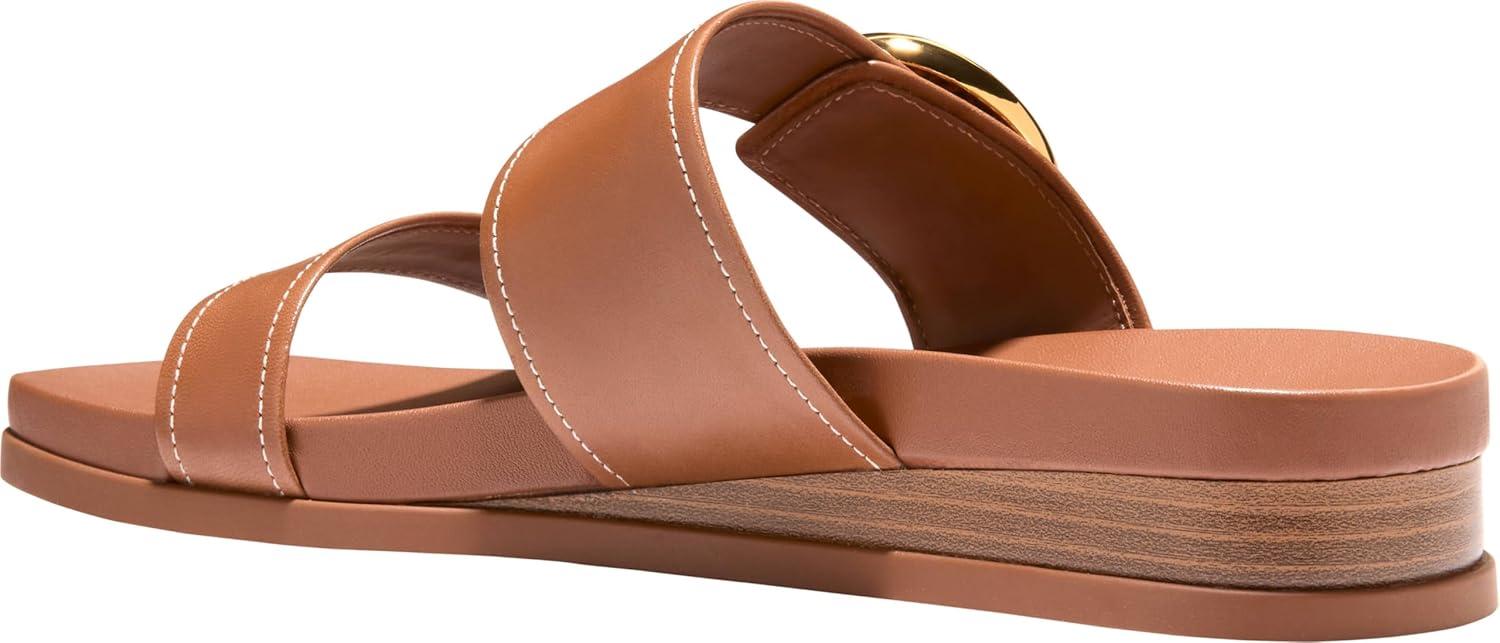 image:imageCole Haan Womens Oaklynn Double Band FootbedBritish Tan LeatherIvory