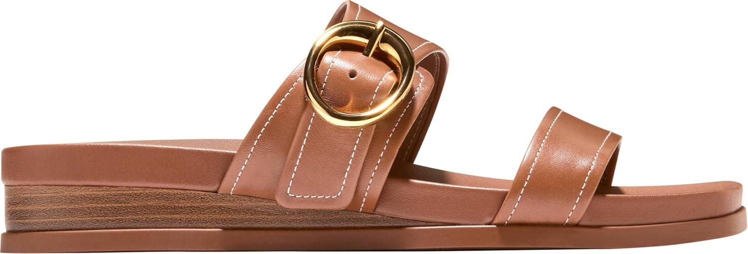 image:imageCole Haan Womens Oaklynn Double Band FootbedBritish Tan LeatherIvory