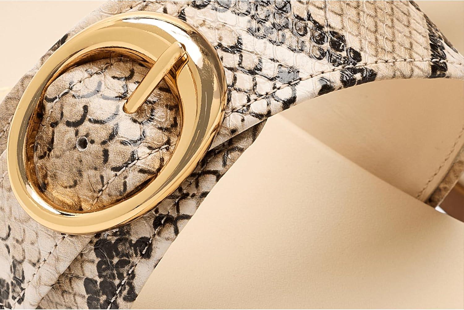 image:imageCole Haan Womens Oaklynn Double Band FootbedMojave Snake Print
