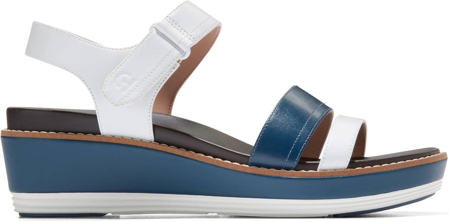 image:imageCole Haan Womens Originalgrand Peyton FlatformOptic WhiteBlue Wing Teal