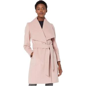 Cole Haan Women’s Belted Wool Classically Elegant Coat for Year-round Style (Standard and Plus Size)(Dusty Rose)