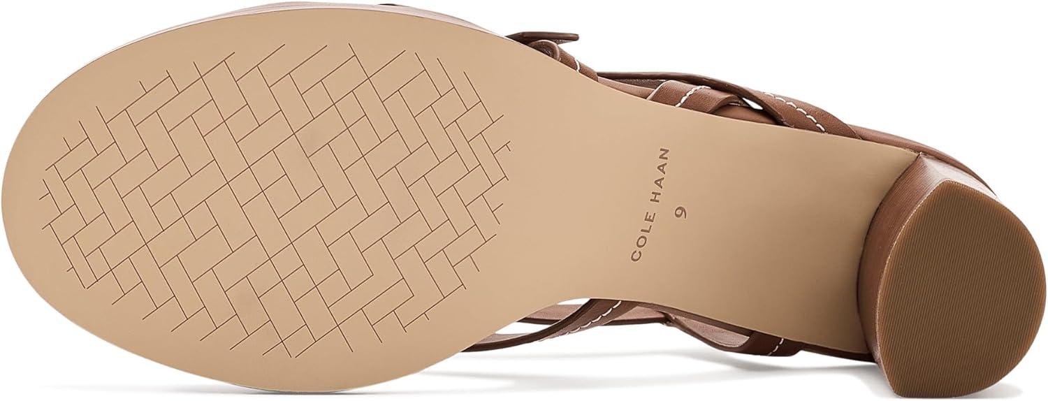 image:imageCole Haan Womens Dillon Heeled StrappyBritish Tan LeatherIvory