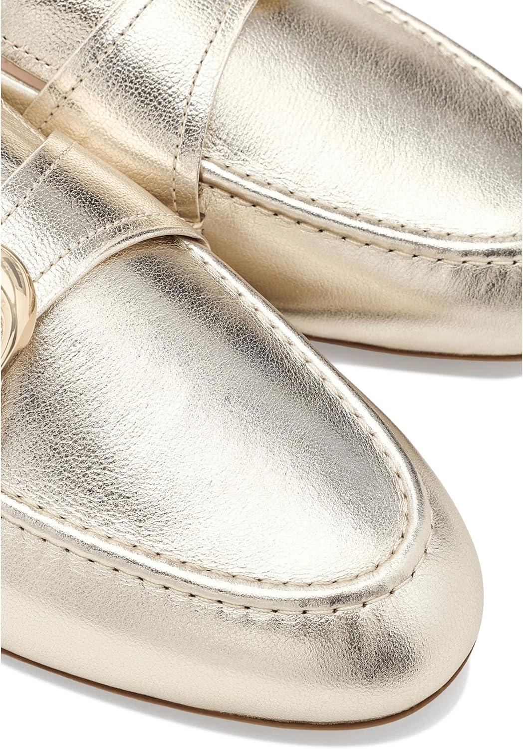 image:imageCole Haan Womens Grand Ambition Alette BuckleSoft Gold Tumbled Leather