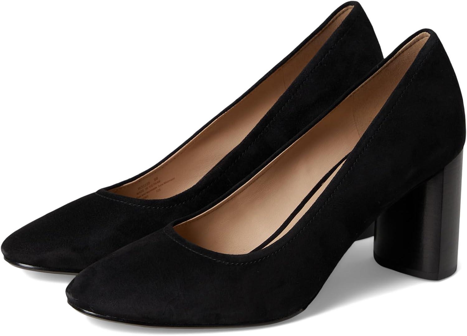 image:imageCole Haan Womens Nella Block HeelBlack Suede
