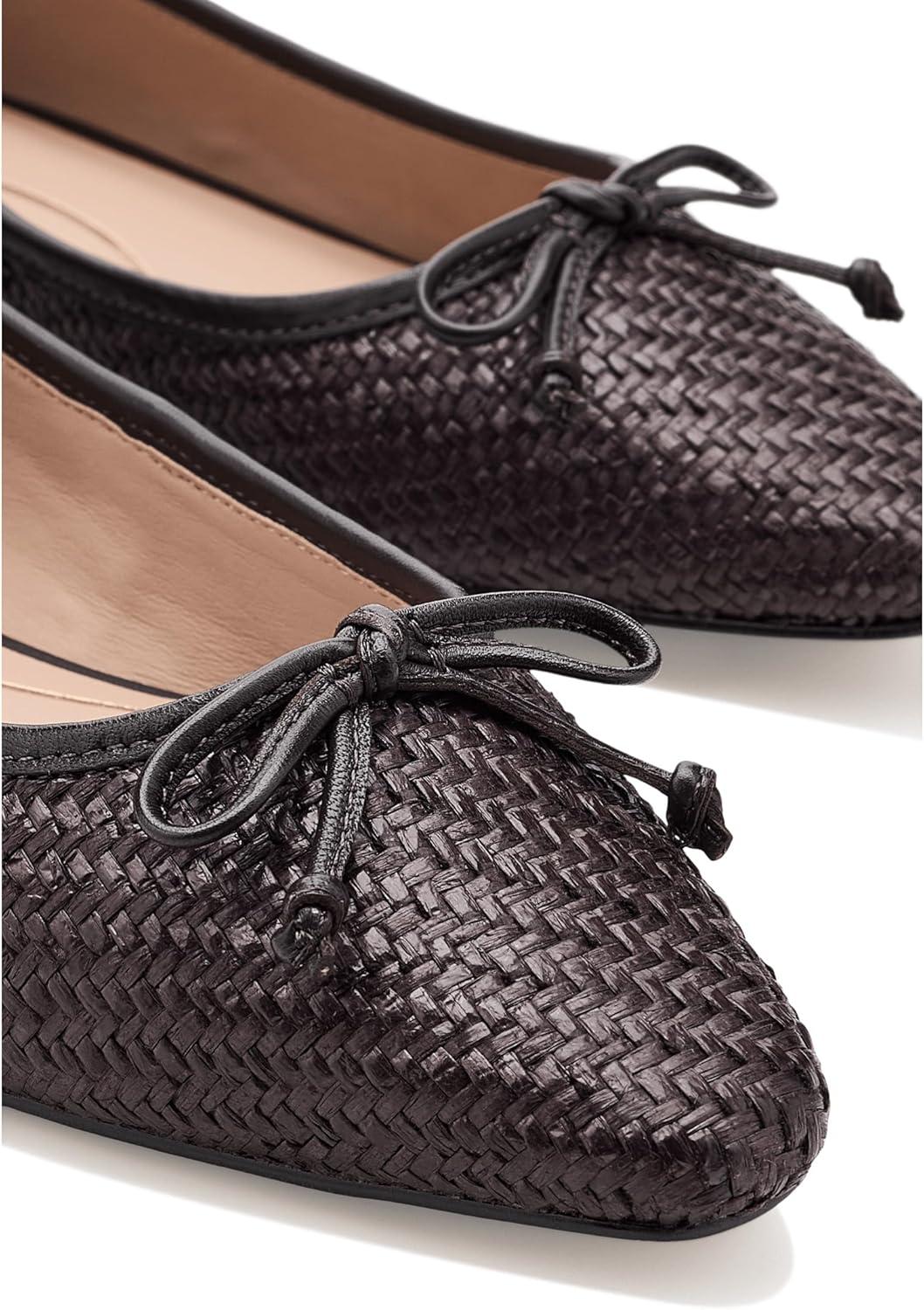 image:imageCole Haan Womens PagetDark Brown RaffiaDark Chocolate Leather