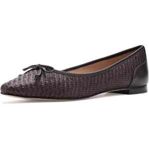 Cole Haan Women’s Paget(Dark Brown Raffia/Dark Chocolate Leather)