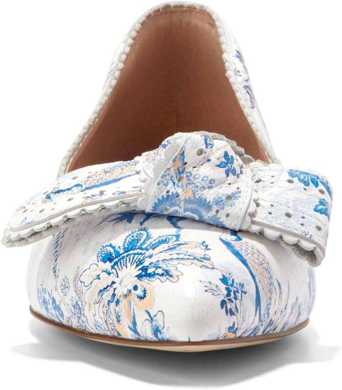 image:imageCole Haan Womens Bellport Bow SkimmerPeacock Print Ltr