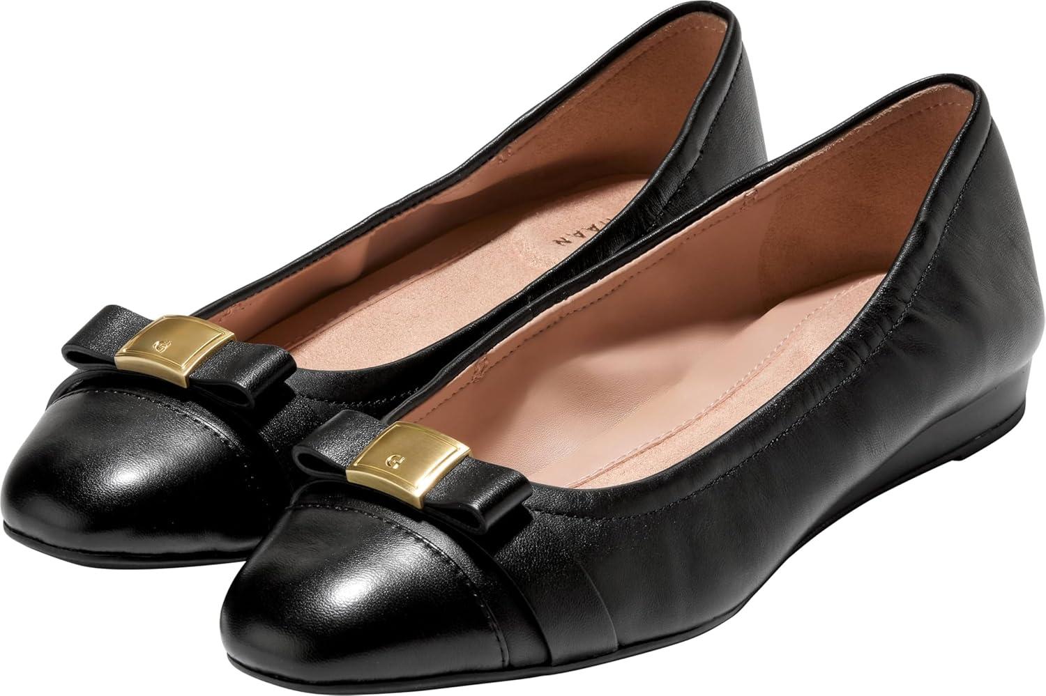 image:imageCole Haan Womens Goto Tova BowBlack Leather