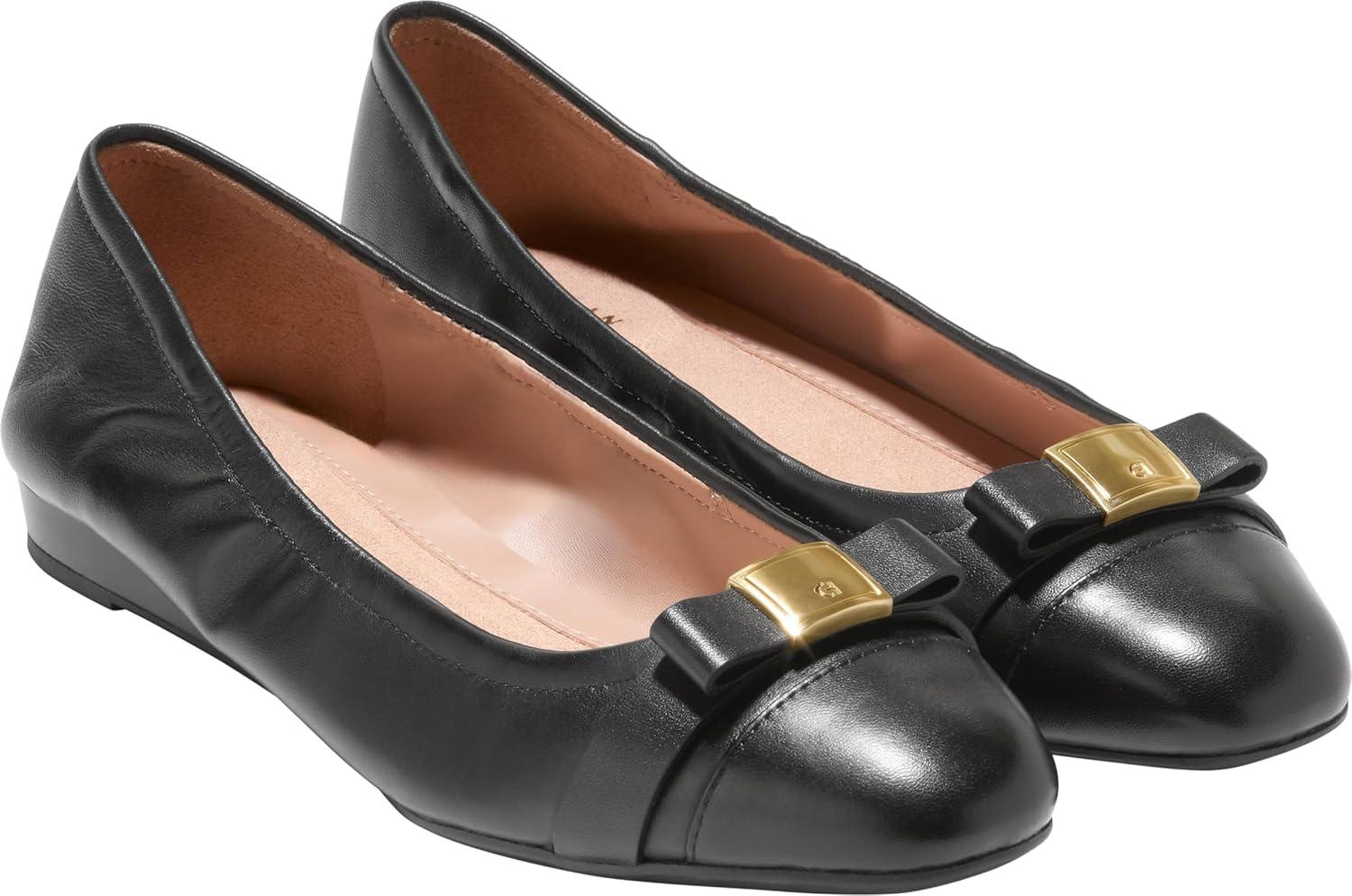image:imageCole Haan Womens Goto Tova BowBlack Leather