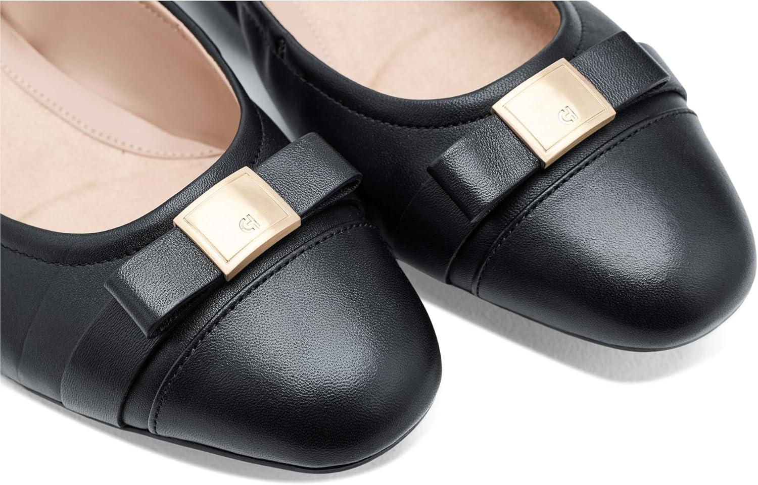image:imageCole Haan Womens Goto Tova BowBlack Leather