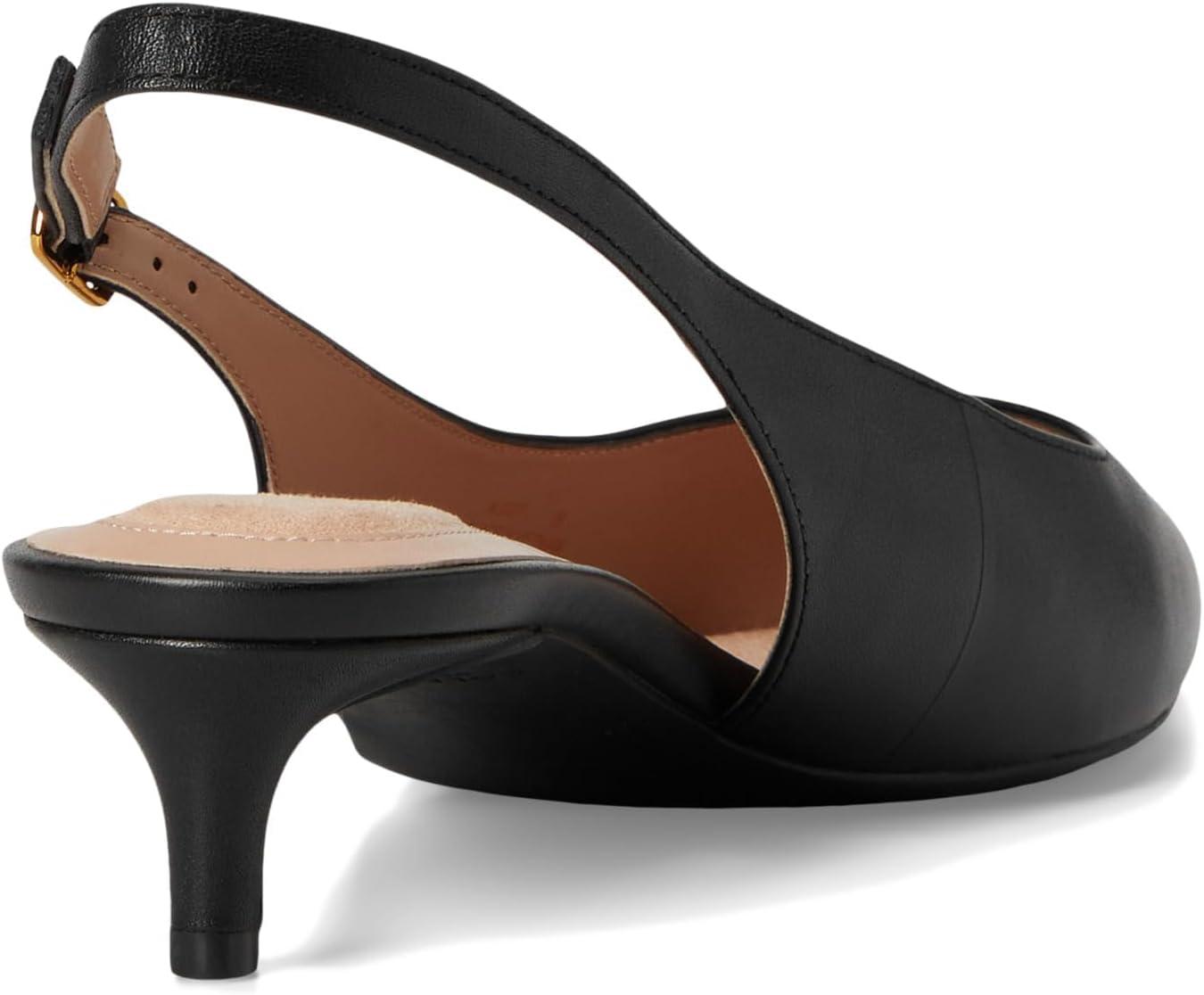 image:imageCole Haan Womens 35mm High Heel Goto Jocelyn SlingbackBlack Leather