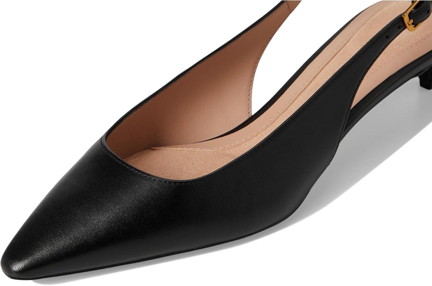 image:imageCole Haan Womens 35mm High Heel Goto Jocelyn SlingbackBlack Leather
