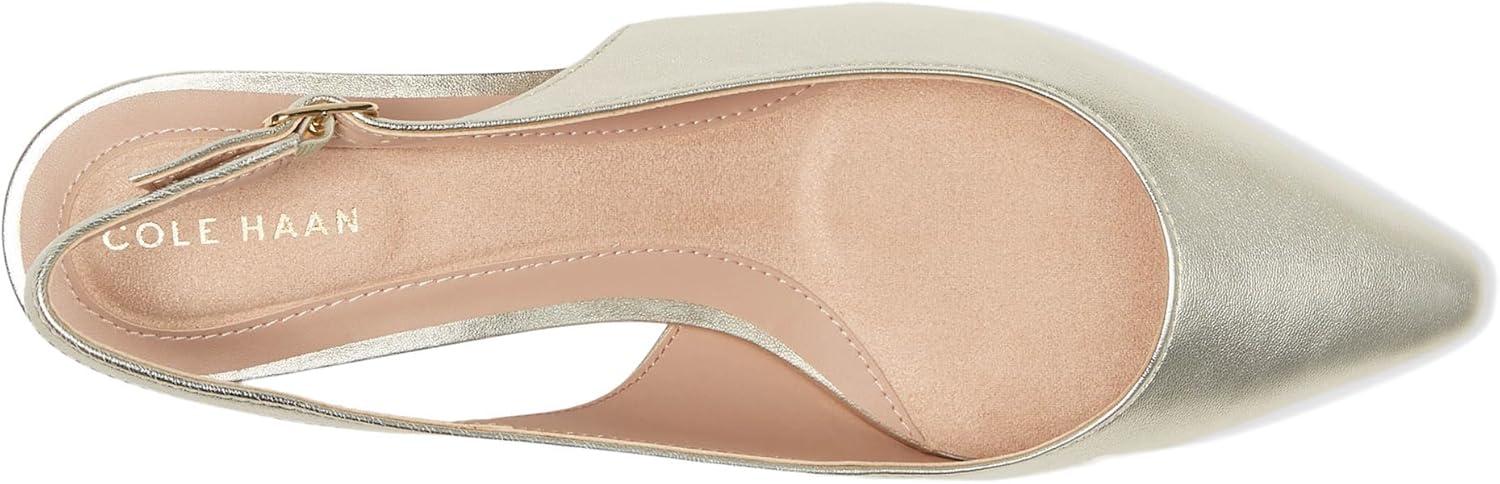 image:imageCole Haan Womens 35mm High Heel Goto Jocelyn SlingbackSoft Gold Leather