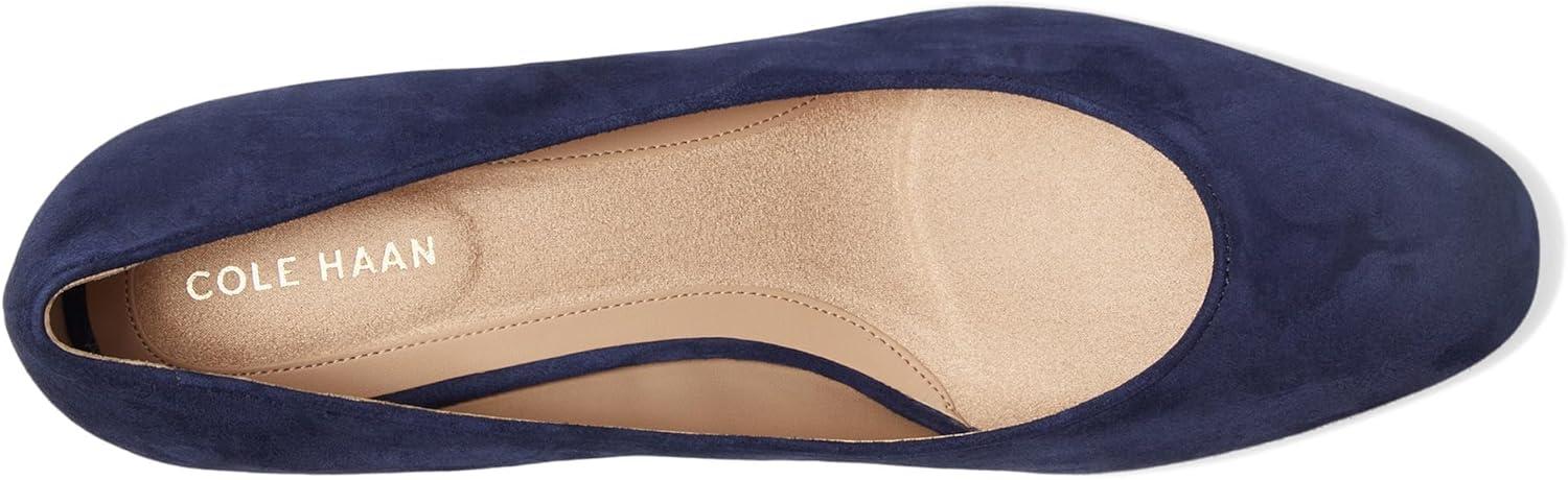 image:imageCole Haan Womens 45mm High Heel Goto Shayla Block HeelMidnight Moon SuedeRaven