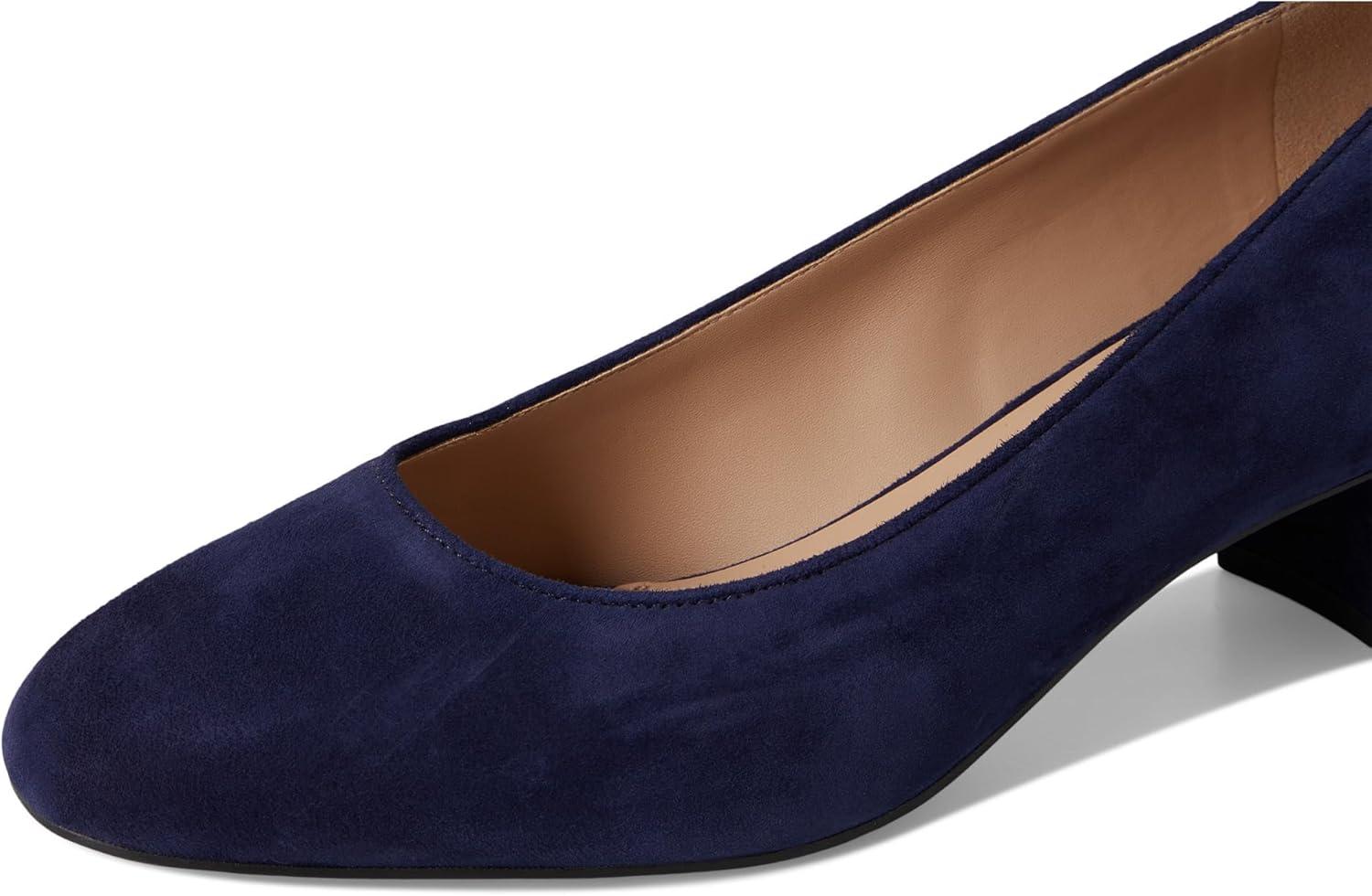 image:imageCole Haan Womens 45mm High Heel Goto Shayla Block HeelMidnight Moon SuedeRaven