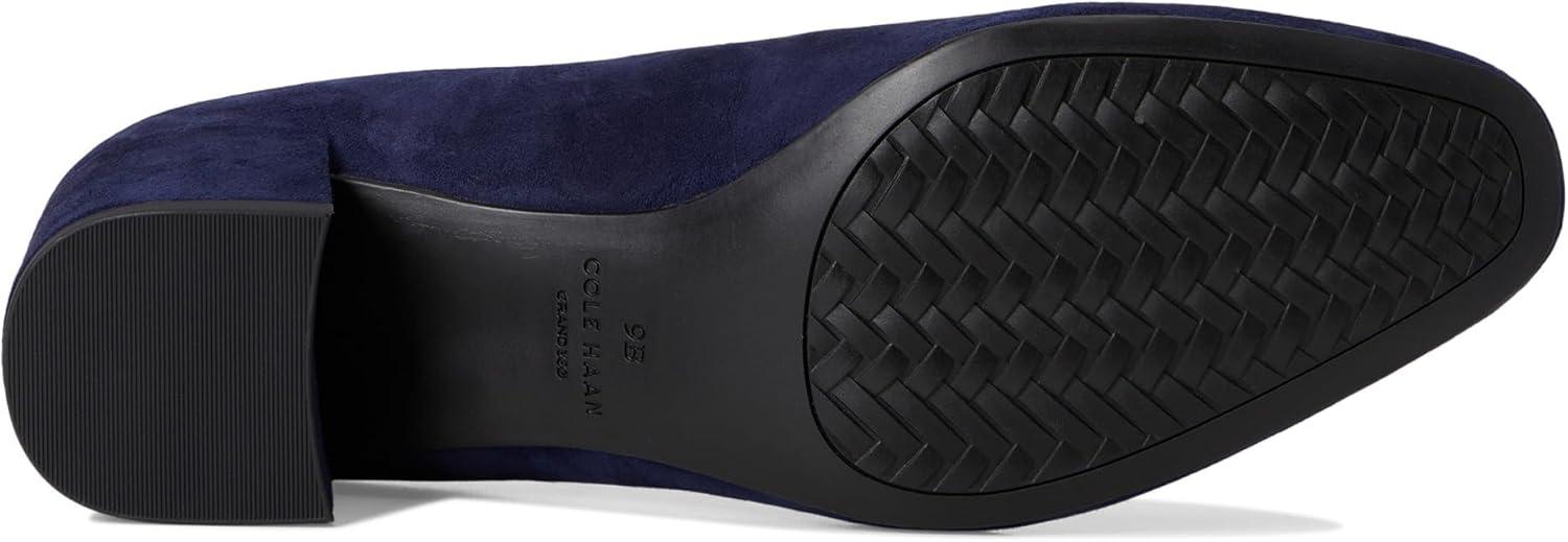 image:imageCole Haan Womens 45mm High Heel Goto Shayla Block HeelMidnight Moon SuedeRaven