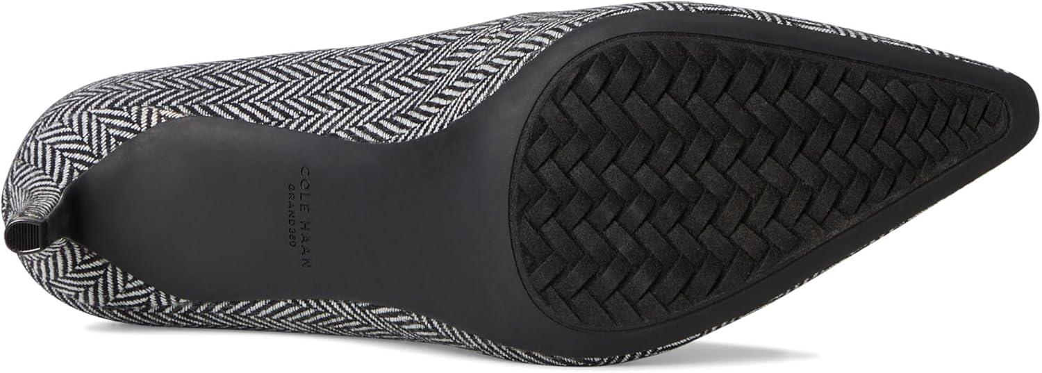 image:imageCole Haan Womens 65mm High Heel Goto JaneyWhiteBk Herringbone