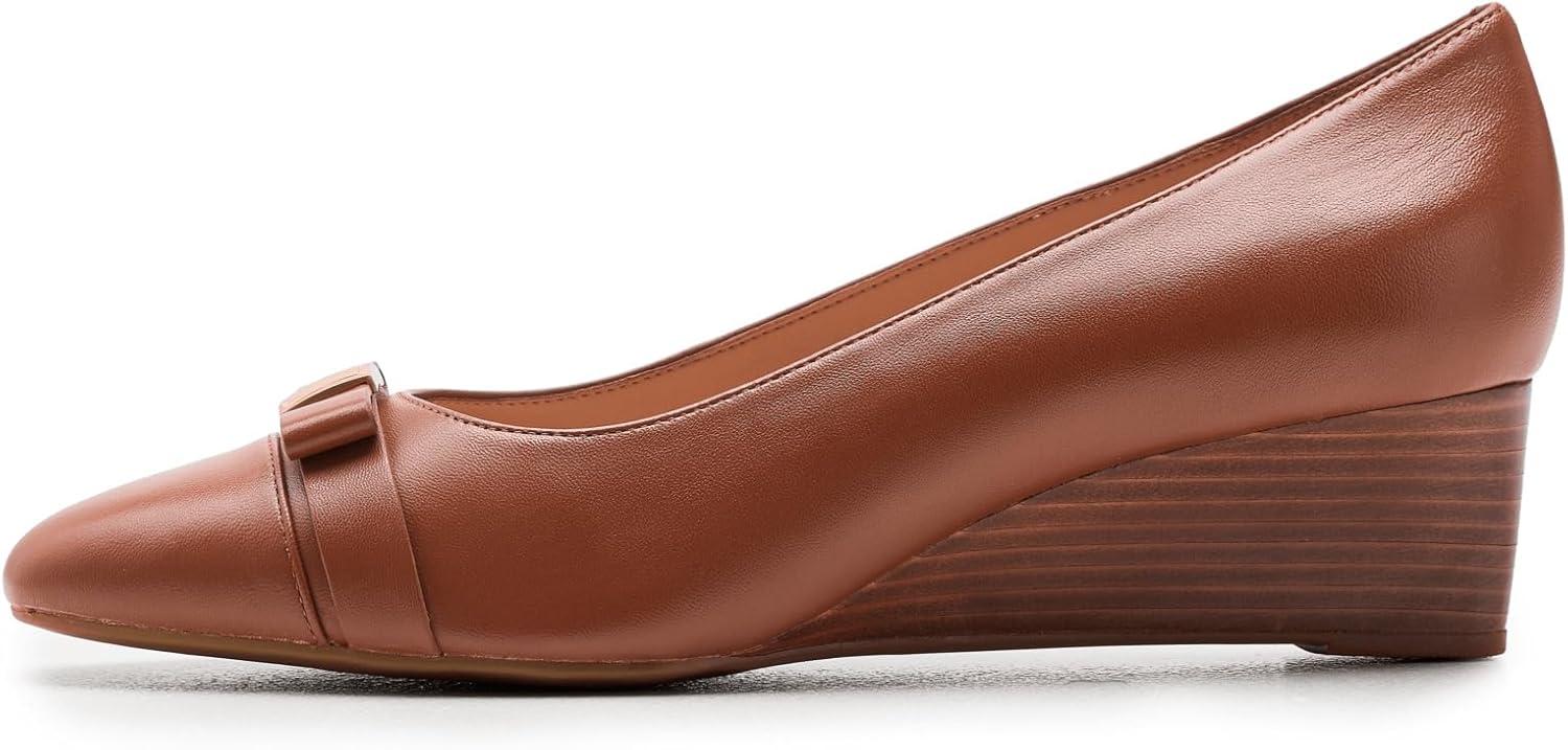 image:imageCole Haan Womens Goto Malta Bow WedgeBritish Tan Leather