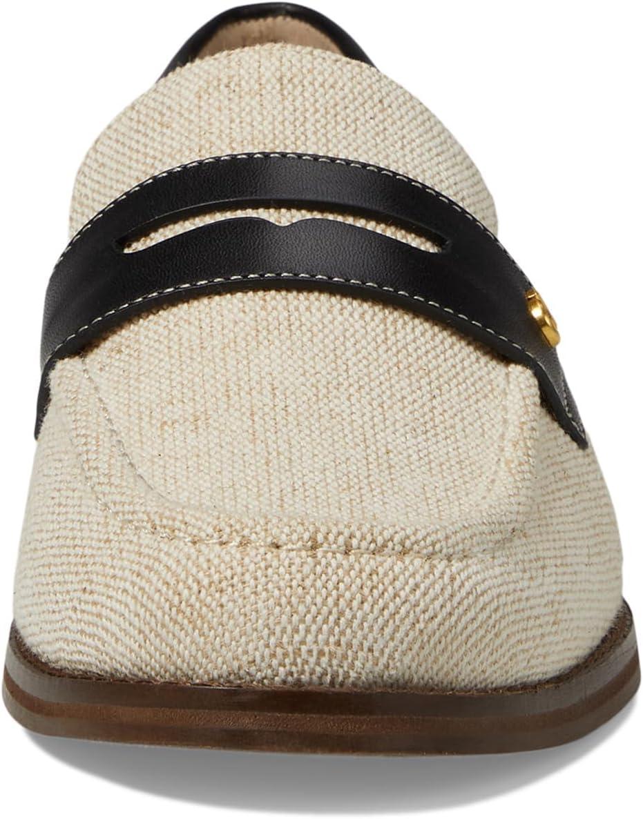 image:imageCole Haan Womens Lux PinchNatural CanvasBlack Ltr