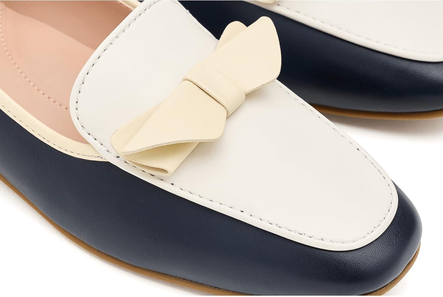 image:imageCole Haan Womens Payson Soft Construction BowCh Midnight Moon LthrCh PowderAlabaster Gleam