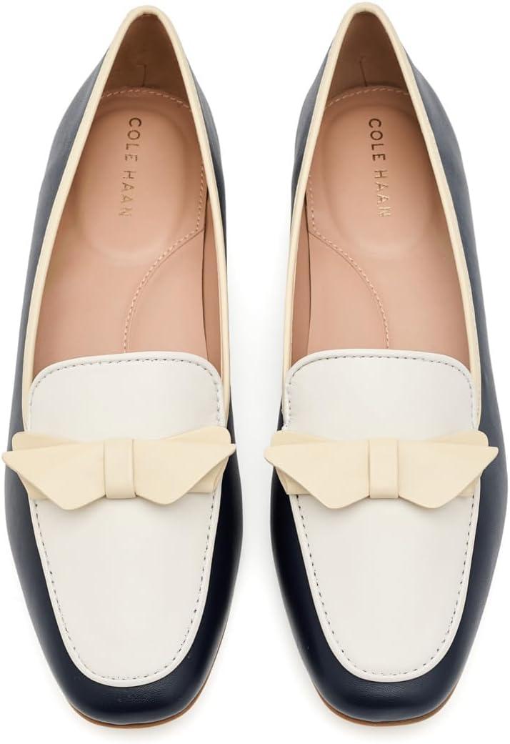 image:imageCole Haan Womens Payson Soft Construction BowCh Midnight Moon LthrCh PowderAlabaster Gleam