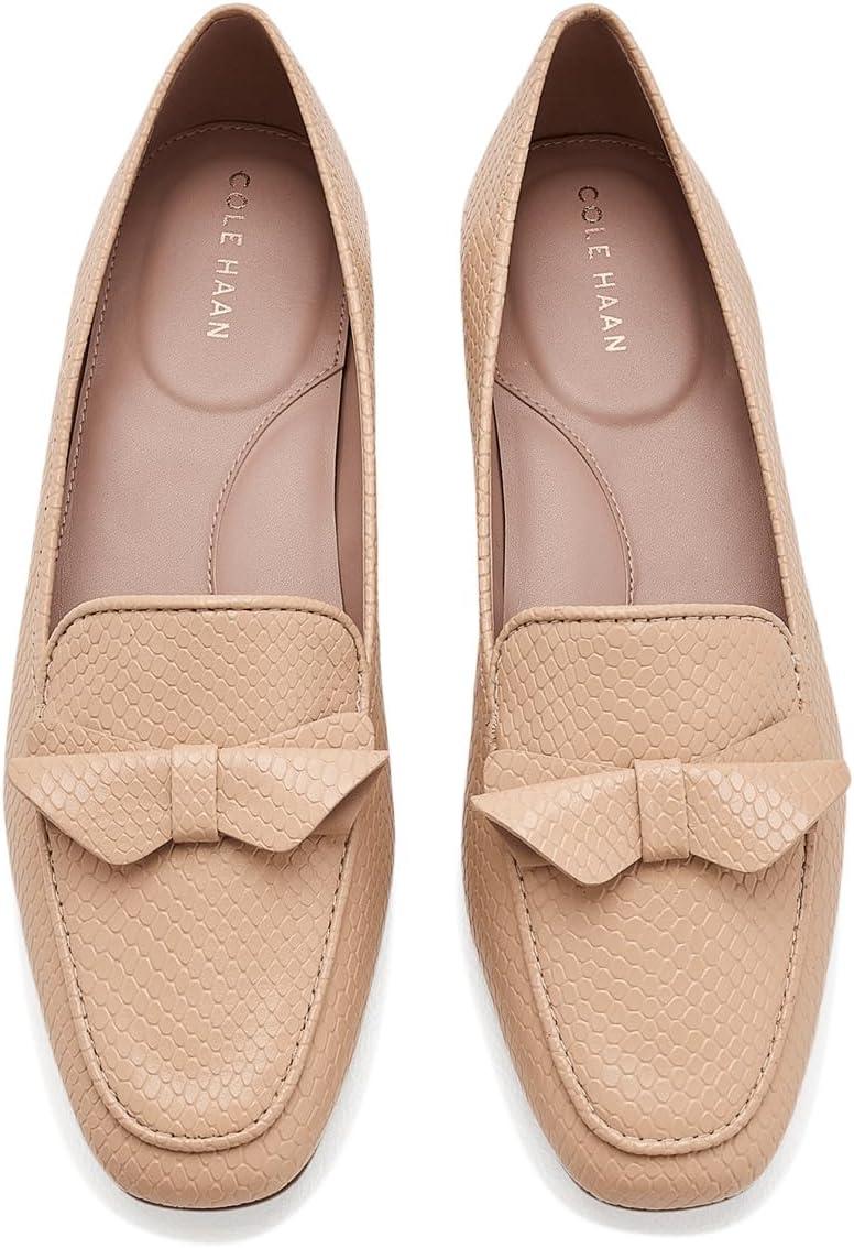 image:imageCole Haan Womens Payson Soft Construction BowSoft Buff Snake Print Leather
