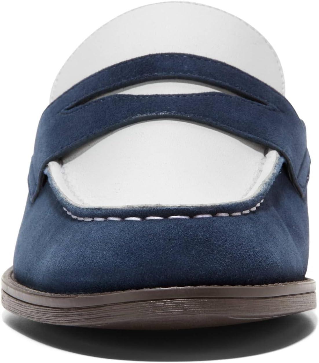 image:imageCole Haan Womens Stassi PennyNavy Blazer SuedeWhite Leather