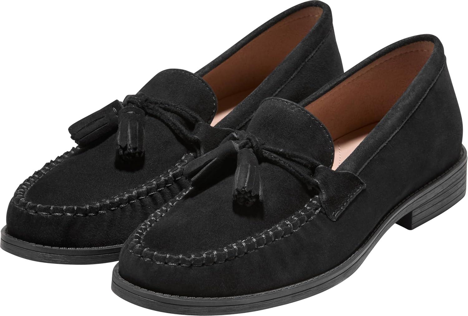 image:imageCole Haan Womens Stassi Soft TasselBlack Suede