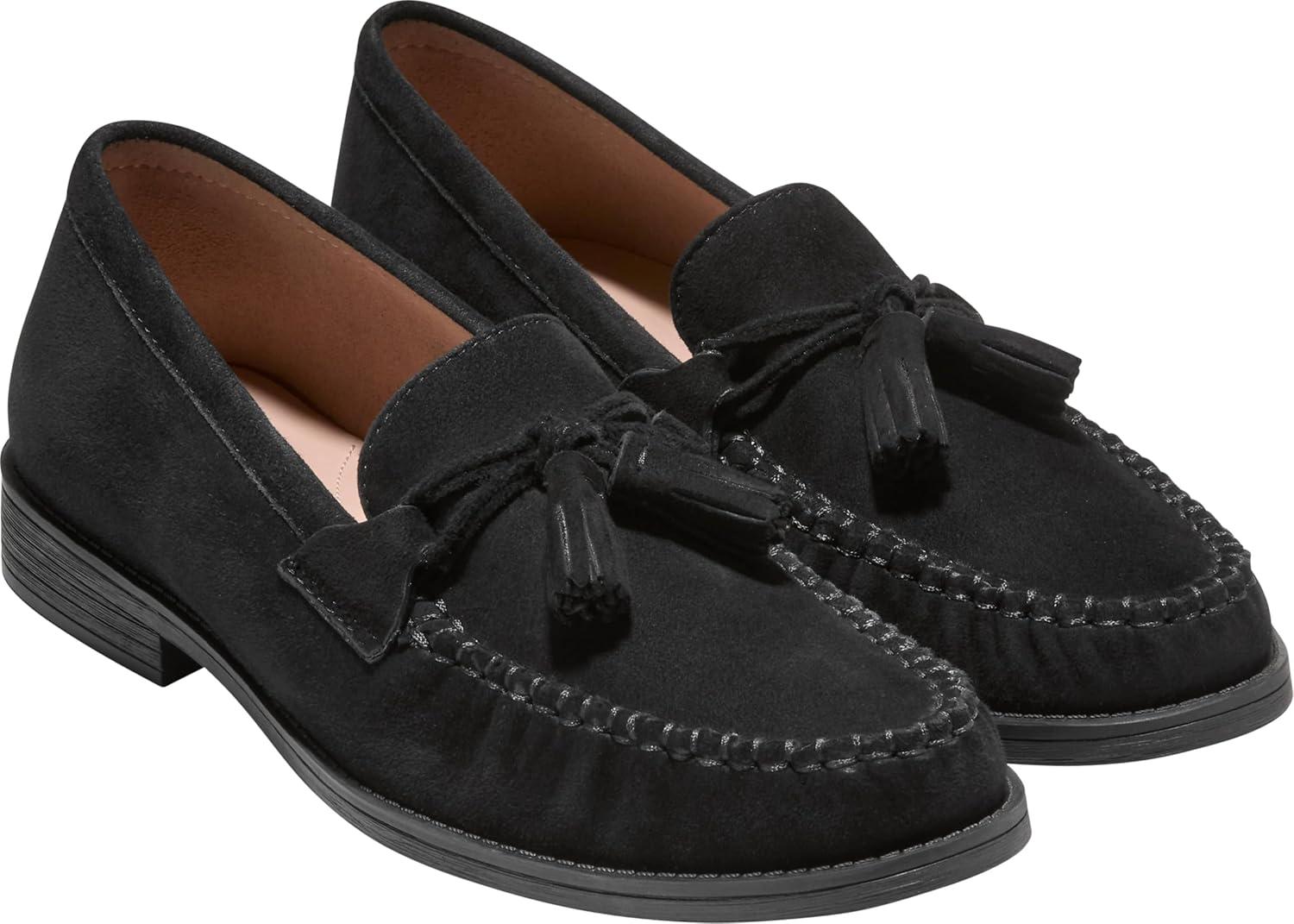 image:imageCole Haan Womens Stassi Soft TasselBlack Suede