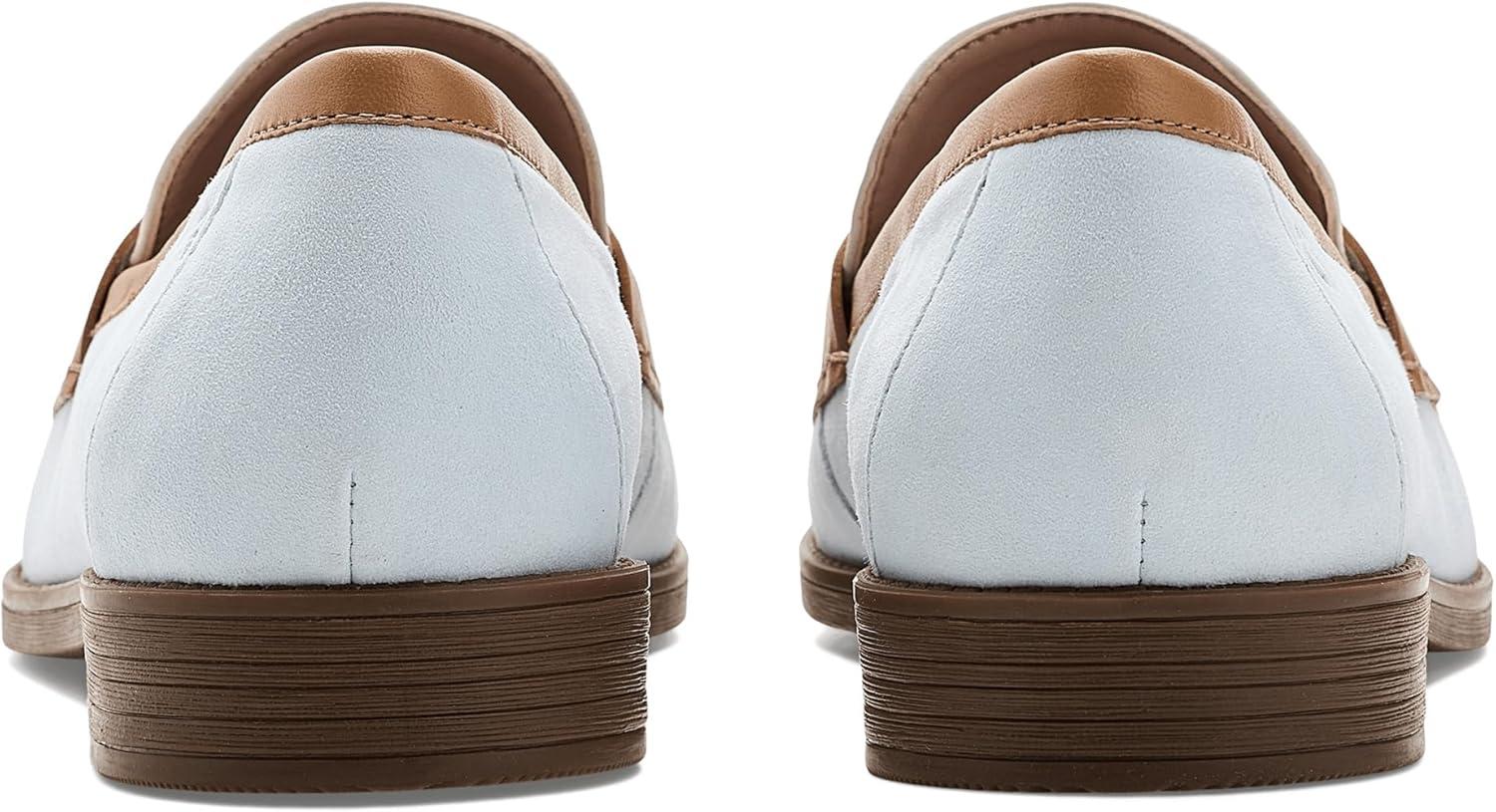 image:imageCole Haan Womens Stassi SoftBallad Blue SuedeBiscuit LeatherPowder Leather