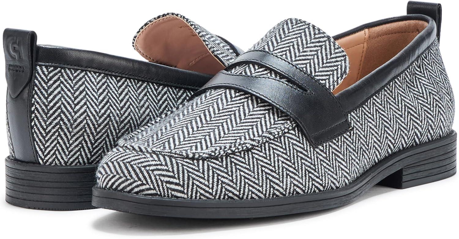 image:imageCole Haan Womens StassiHerringbone TextileBlack Leather