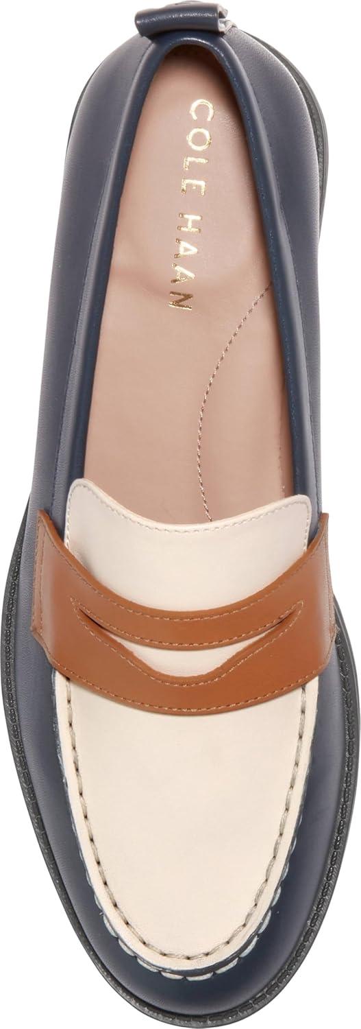 image:imageCole Haan Womens StassiNavyIvoryPecan Leather
