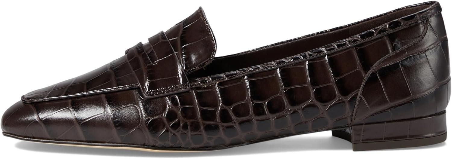 image:imageCole Haan Womens Tarese SoftDark Chocolate Croc Print LeatherBrown