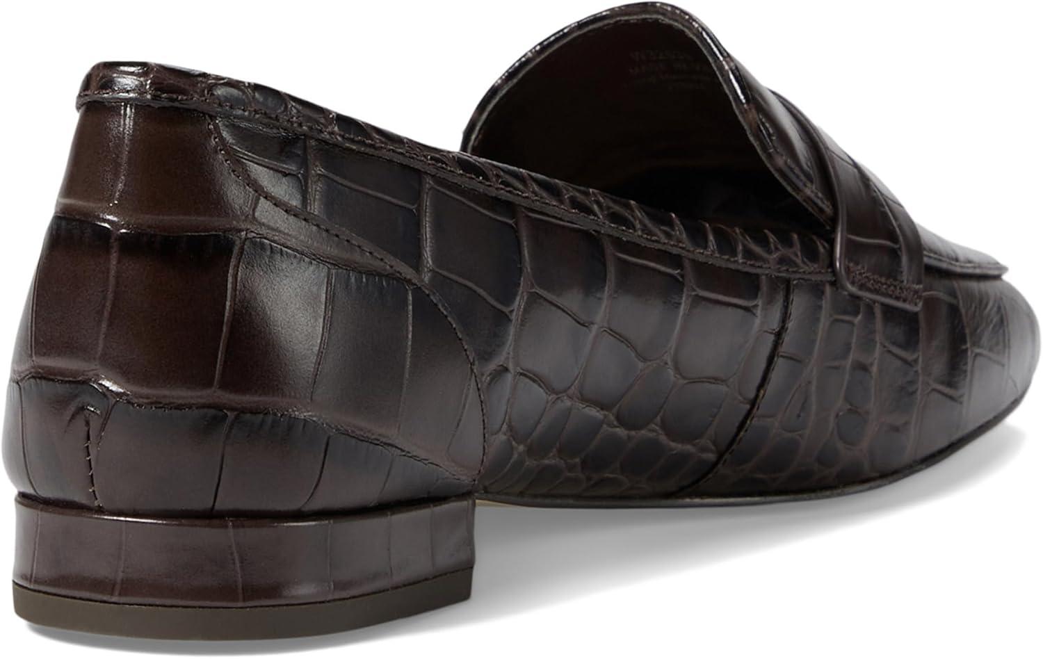 image:imageCole Haan Womens Tarese SoftDark Chocolate Croc Print LeatherBrown