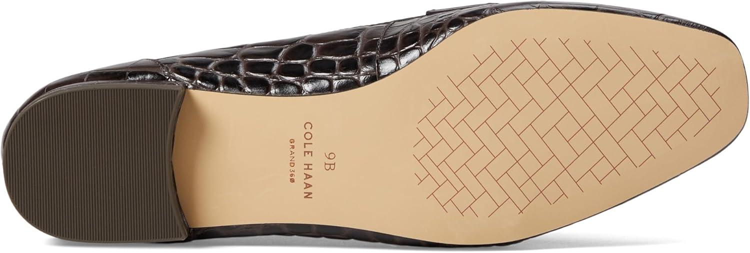 image:imageCole Haan Womens Tarese SoftDark Chocolate Croc Print LeatherBrown