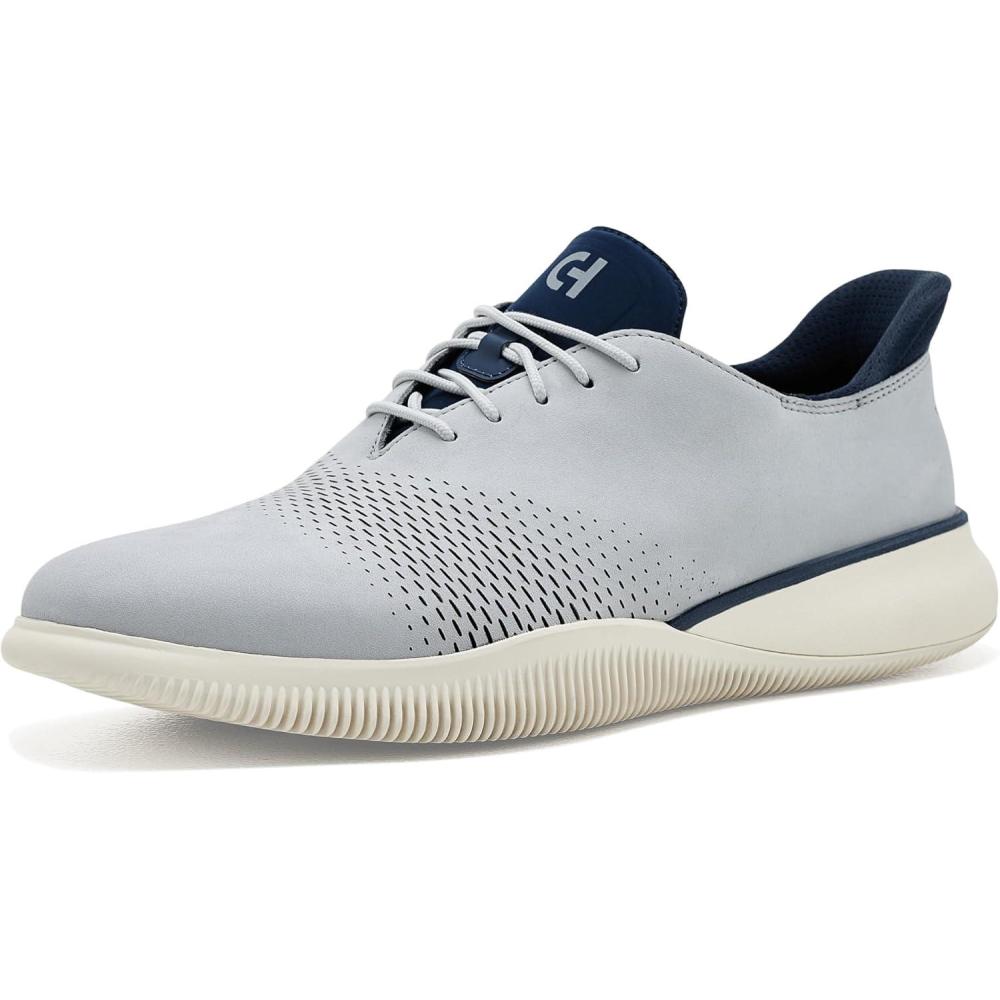 image:imageCole Haan Mens 6Zerogrand Laser Cut QuickonHarbor Mist NubuckLight WhiskeyIvory