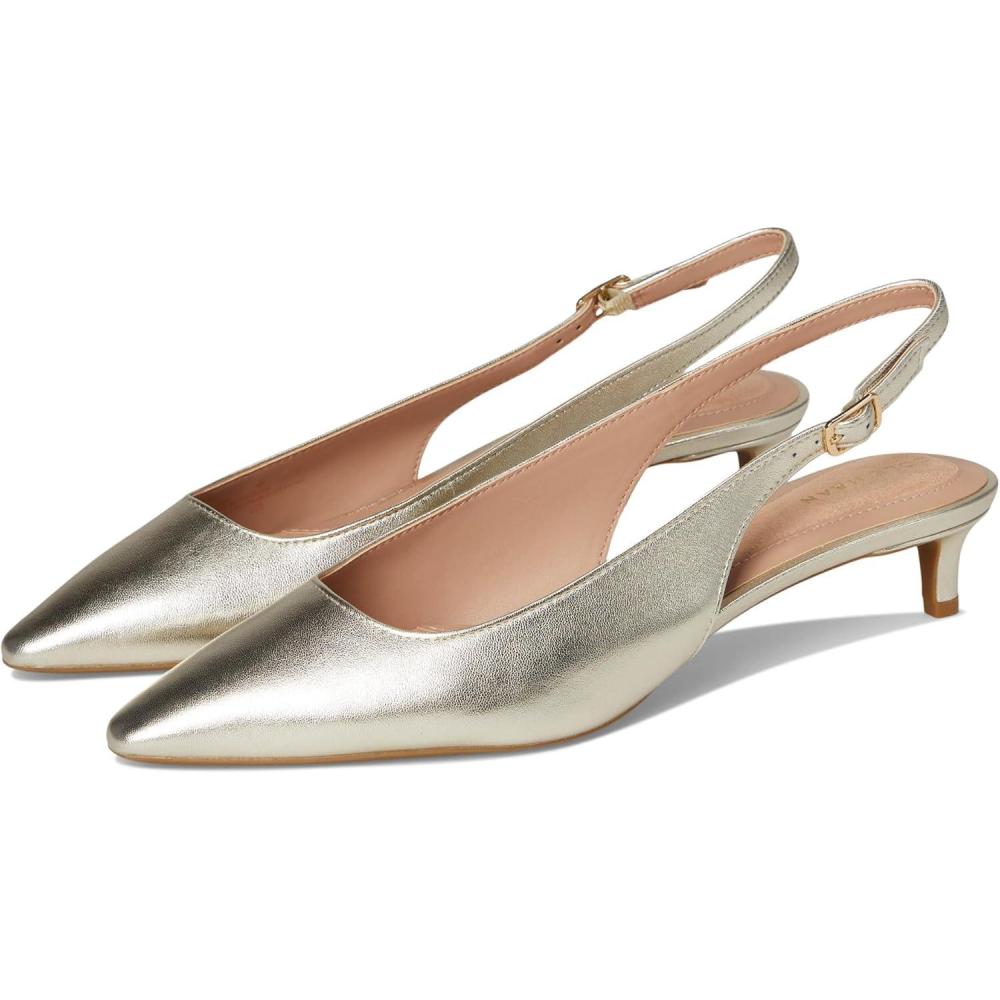 image:imageCole Haan Womens 35mm High Heel Goto Jocelyn SlingbackSoft Gold Leather