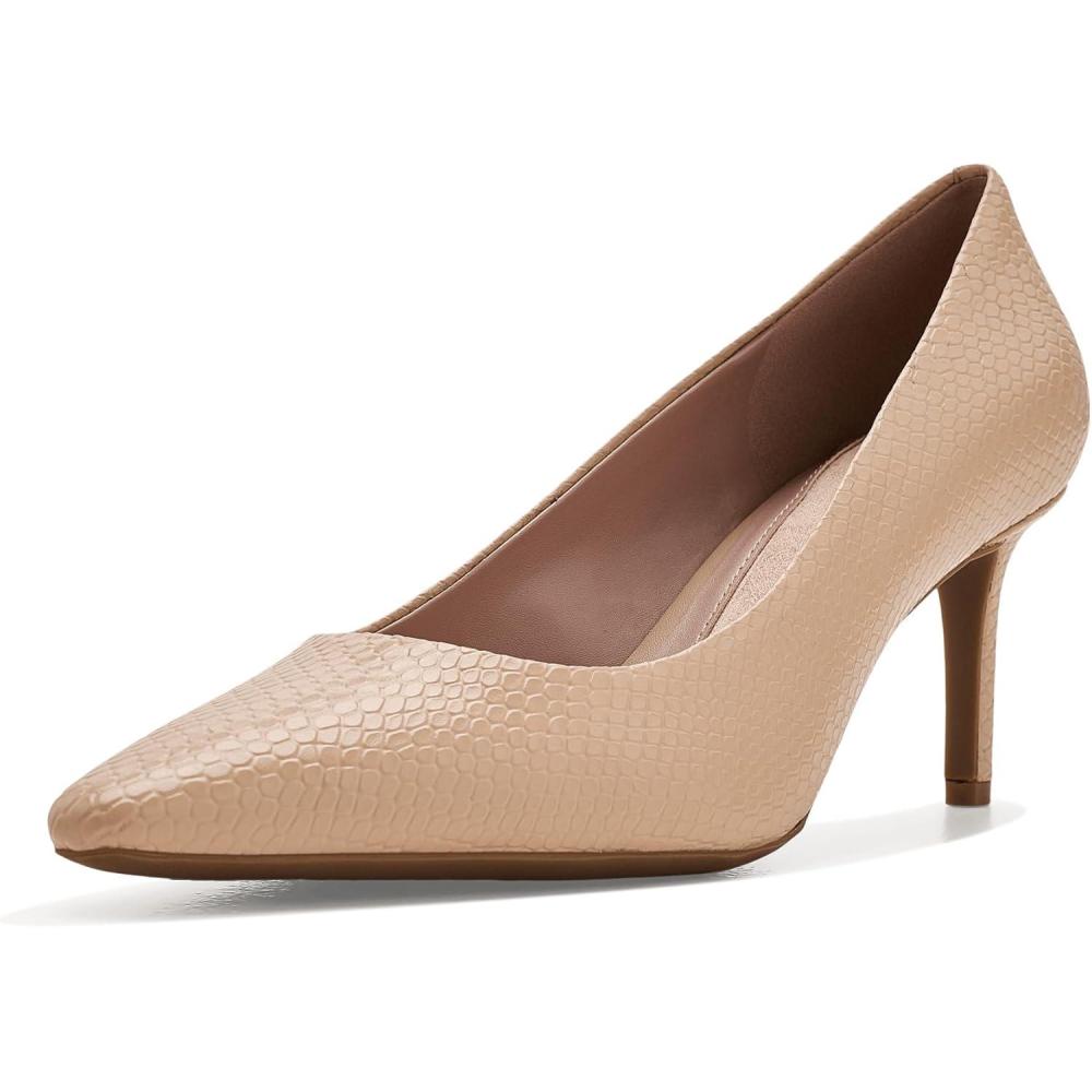 image:imageCole Haan Womens 65mm High Heel Goto JaneySoft Buff Snake Print Leather