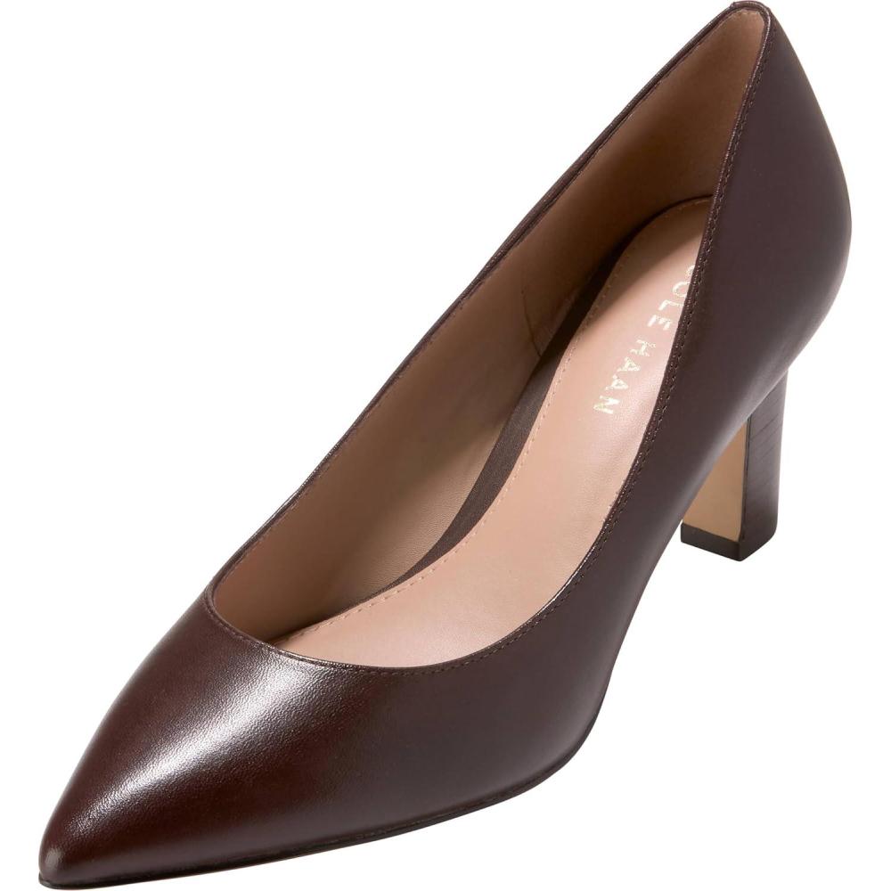 image:imageCole Haan Womens 75mm High Heel MylahMadiera Brown Box Leather