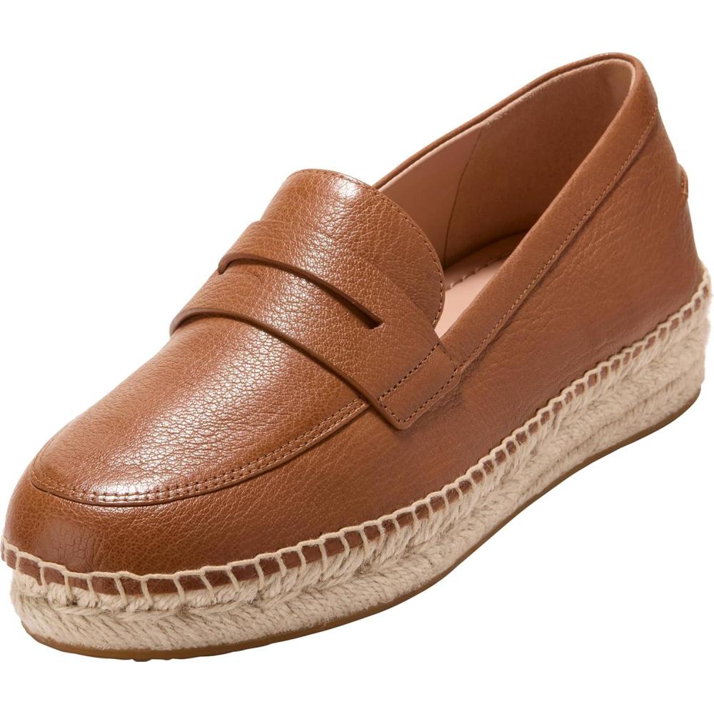 image:imageCole Haan Womens Cloudfeel Livvy EspadrilleBritish Tan LeatherIvory
