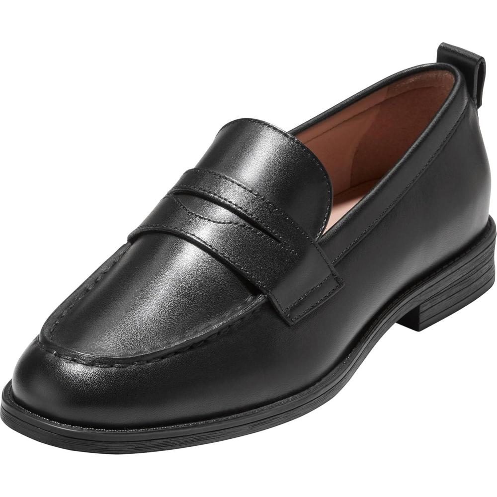 image:imageCole Haan Womens StassiBlack Waterproof Leather