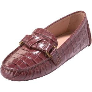 Cole Haan Women’s Emmie Knot(Mahogany Crocodile Print Leather)
