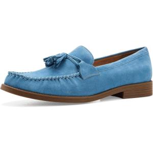Cole Haan Women’s Stassi Soft Tassel(Provincial Blue Suede)
