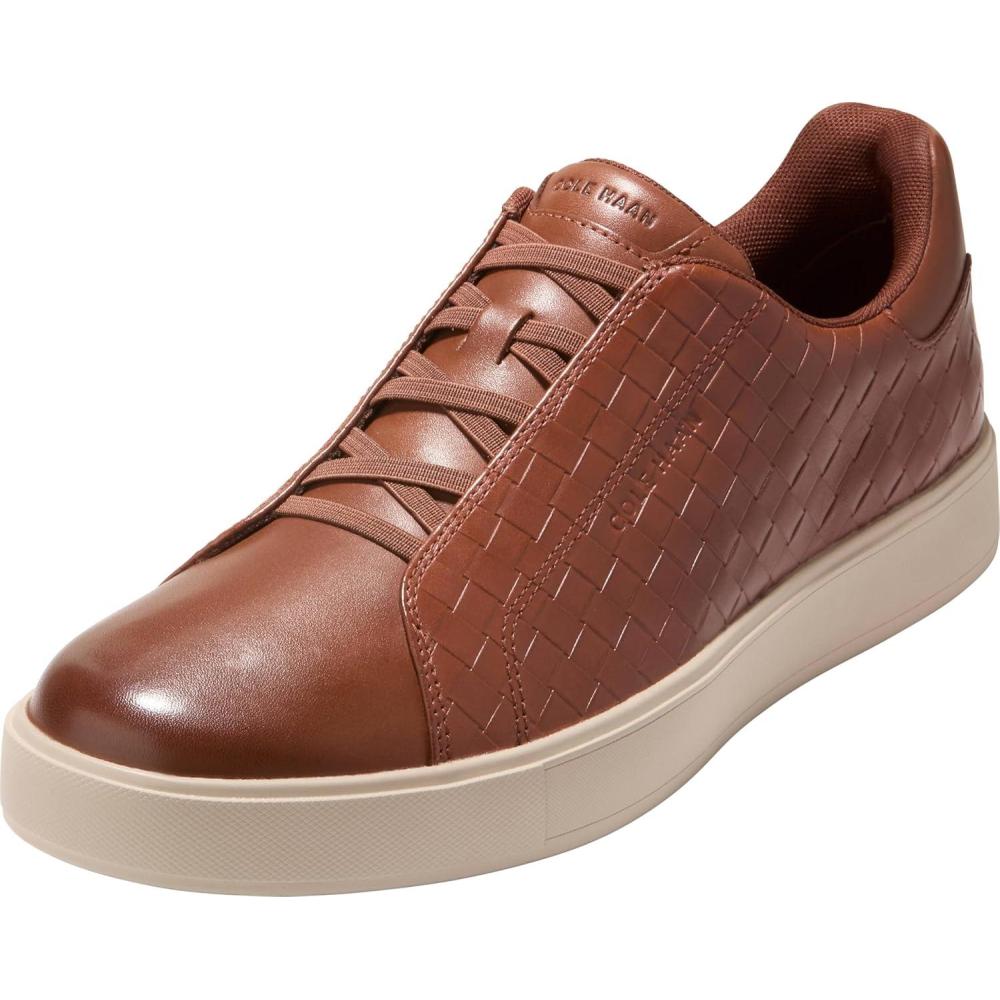 image:imageCole Haan Mens Grandpro Luxe SliponDark Squoia Woven Embossed