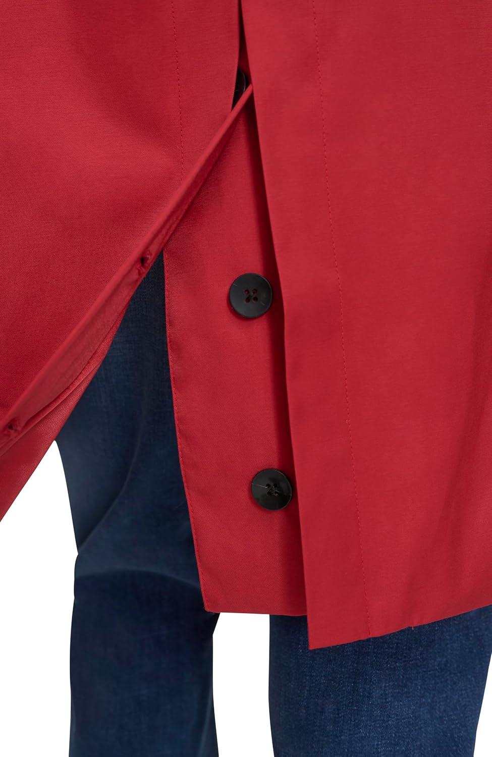 image:imageCole Haan Womens DB Trench With Hood Classic JacketRed