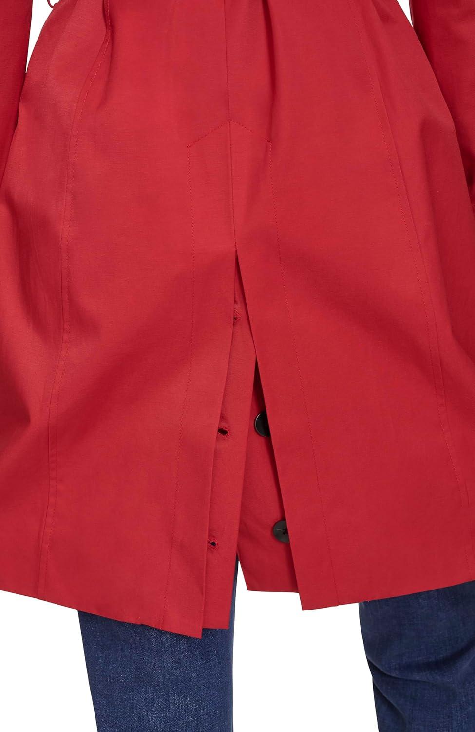 image:imageCole Haan Womens DB Trench With Hood Classic JacketRed