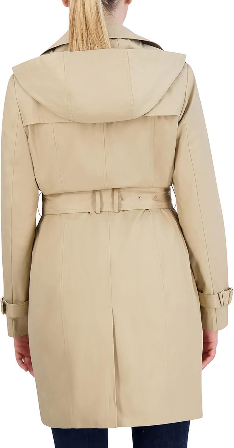 image:imageCole Haan Womens Double Breasted Trench CoatKhaki