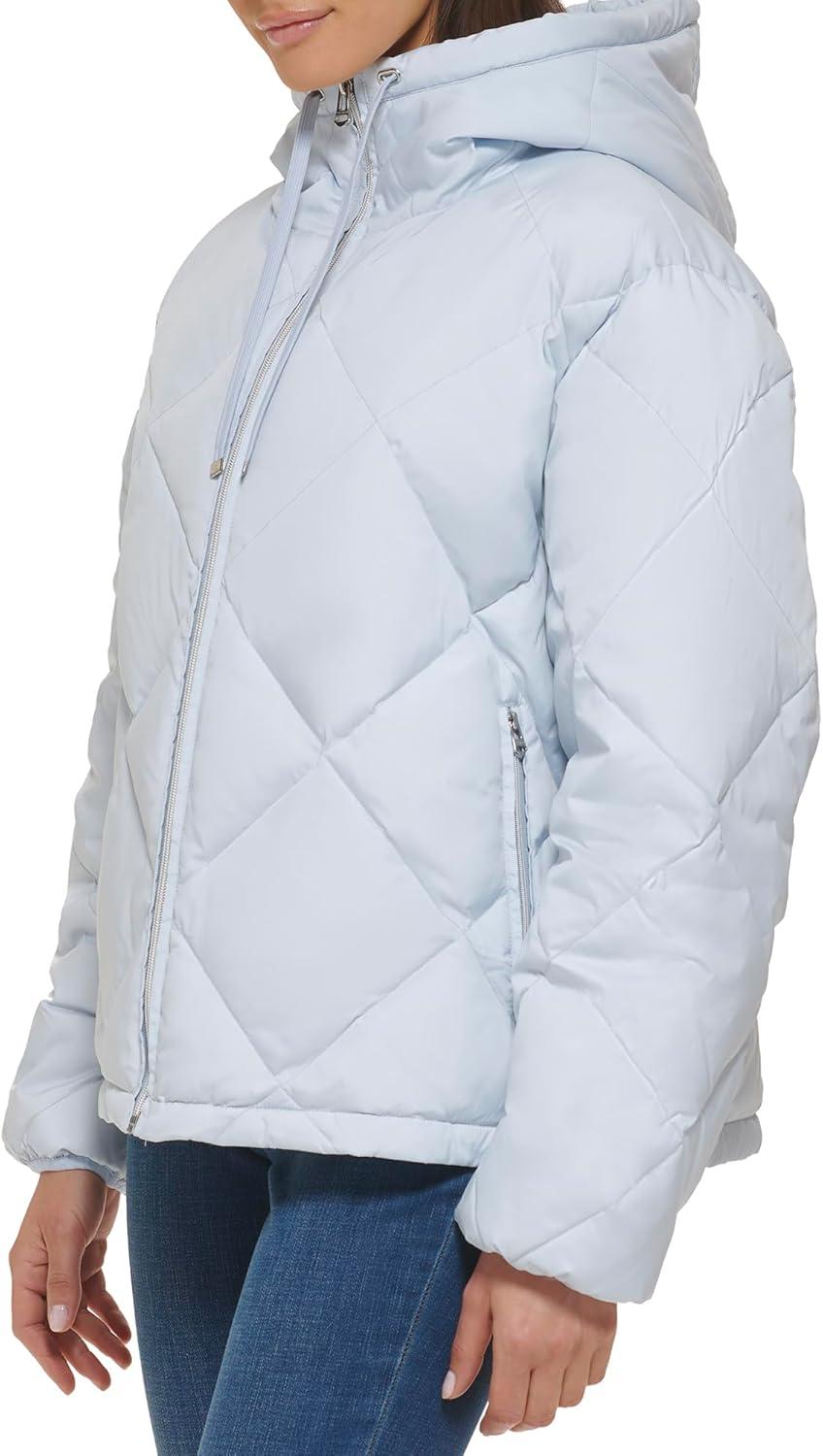 image:imageCole Haan Womens Essential Diamond Quilted JacketArctic Ice