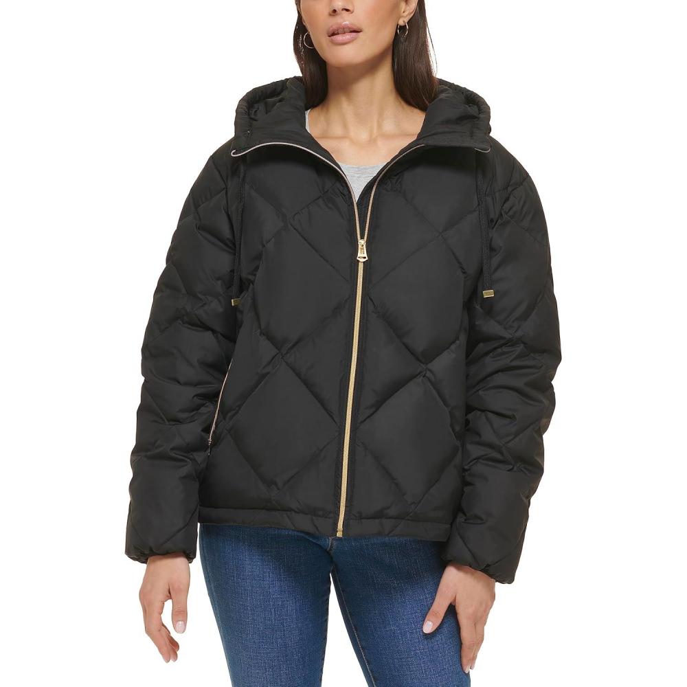 image:imageCole Haan Womens Essential Diamond Quilted JacketBlack