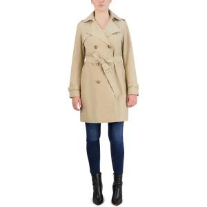 Cole Haan Women’s Double Breasted Trench Coat(Khaki)